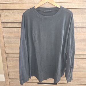 Jenni Kayne Long Sleeve Oversized Boyfriend Cotton Sweater Tee Slouchy XL